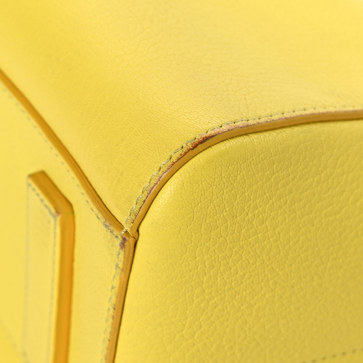 Sugar Goatskin Small Antigona Yellow