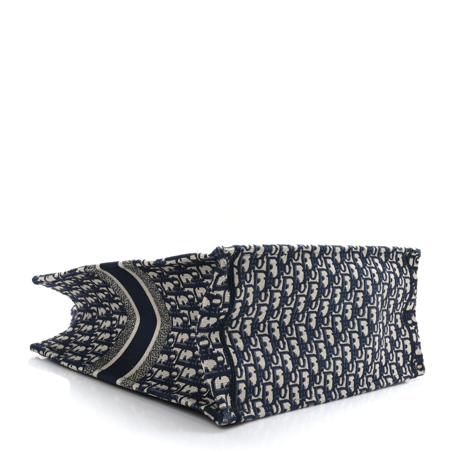 Christian Dior Oblique Large Book Tote Blue Multicolor 4 of 9