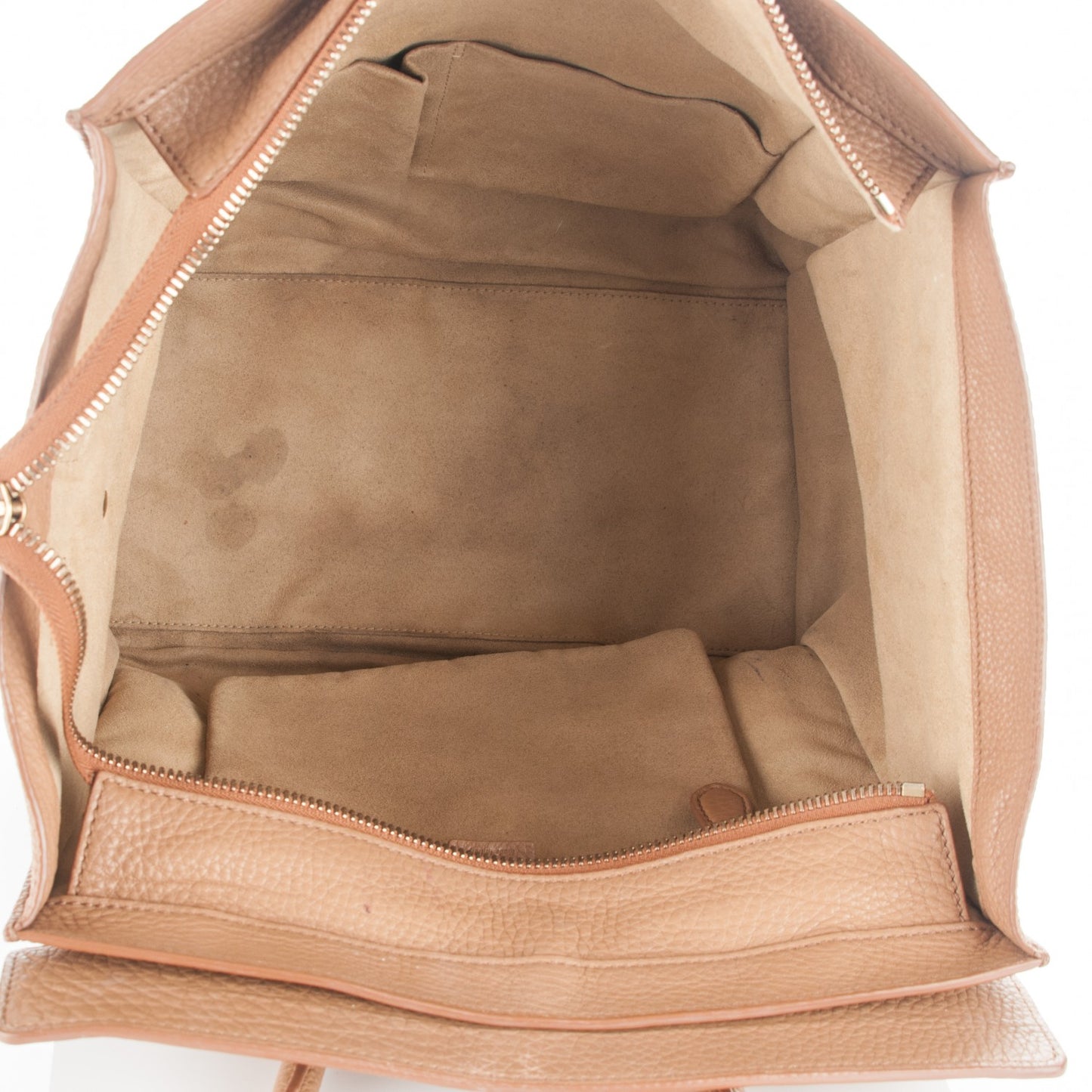 Pebbled Calfskin Mini Luggage Camel