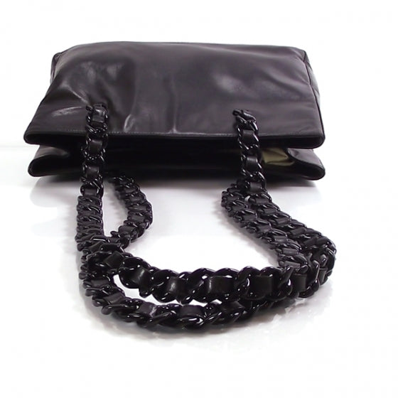 Prada Tessuto Leather Chain Strap Black 4 of 11