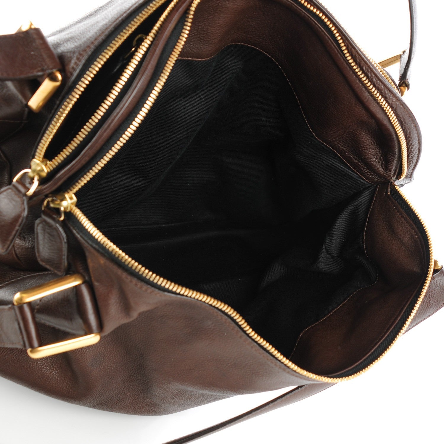 Chloe Calfskin Cary Zipped Shoulder Bag Anthracite 5 of 9