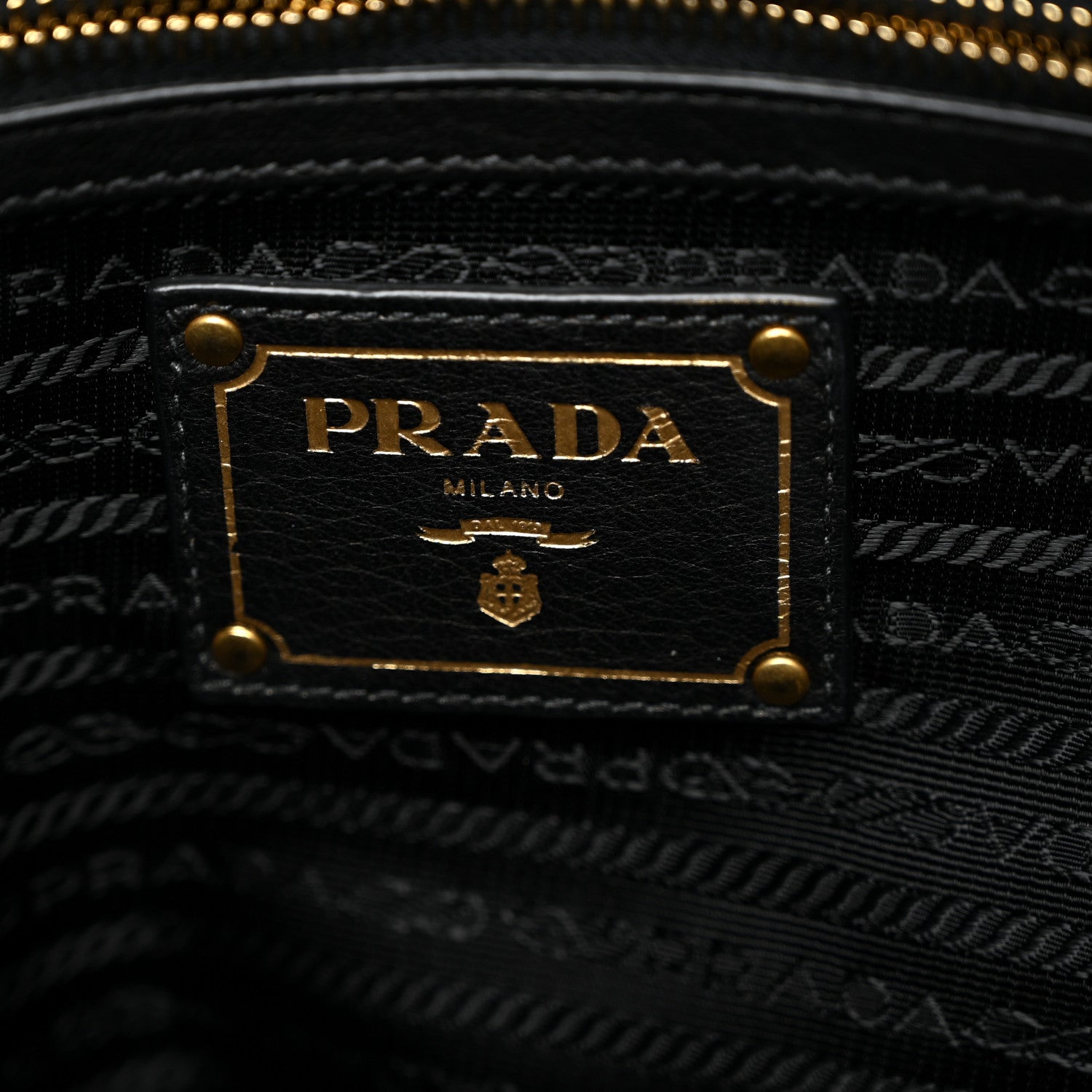 Prada Vitello Daino Shopping Satchel Black 6 of 11