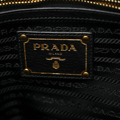 Prada Vitello Daino Shopping Satchel Black 6 of 11