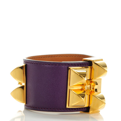 Hermes Swift Collier De Chien CDC Bracelet L Ultraviolet 3 of 7
