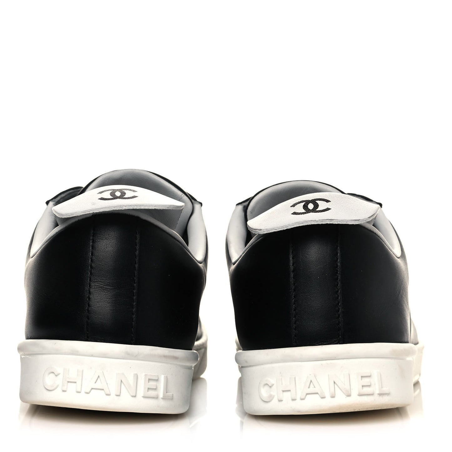 Calfskin Mens Sneakers 44 Black
