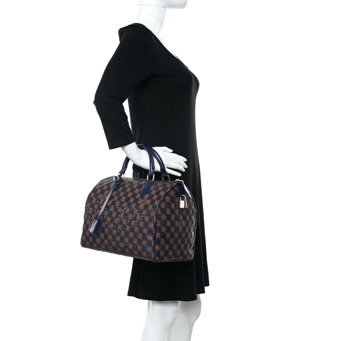 Damier Paillettes Speedy 30 Blue