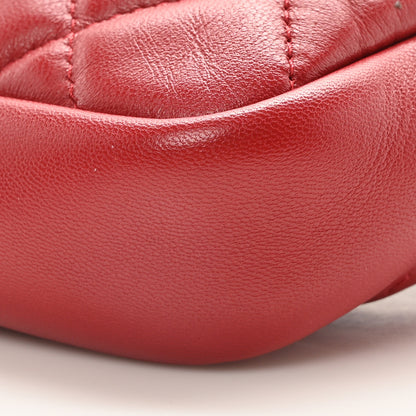 Chanel Lambskin Quilted Waist Bag With Pouch Red 10 of 10