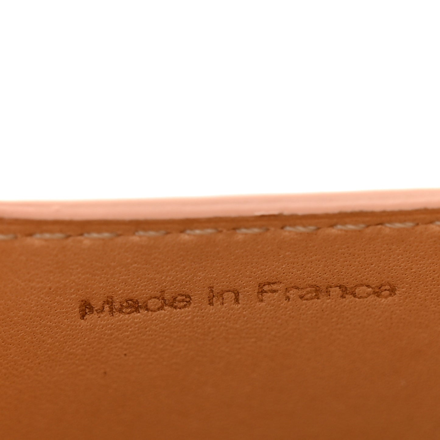 Patent Calfskin Mini Brillant Bag Charm Beige