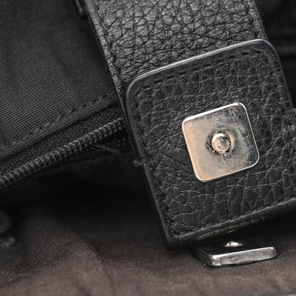 Gucci Pebbled Calfskin Medium Abbey Convertible Tote Black 16 of 17