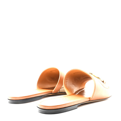 Gucci Calfskin Monogram Horsebit Womens Slide Sandals 37.5 Beige Ebony Sundial 5 of 10