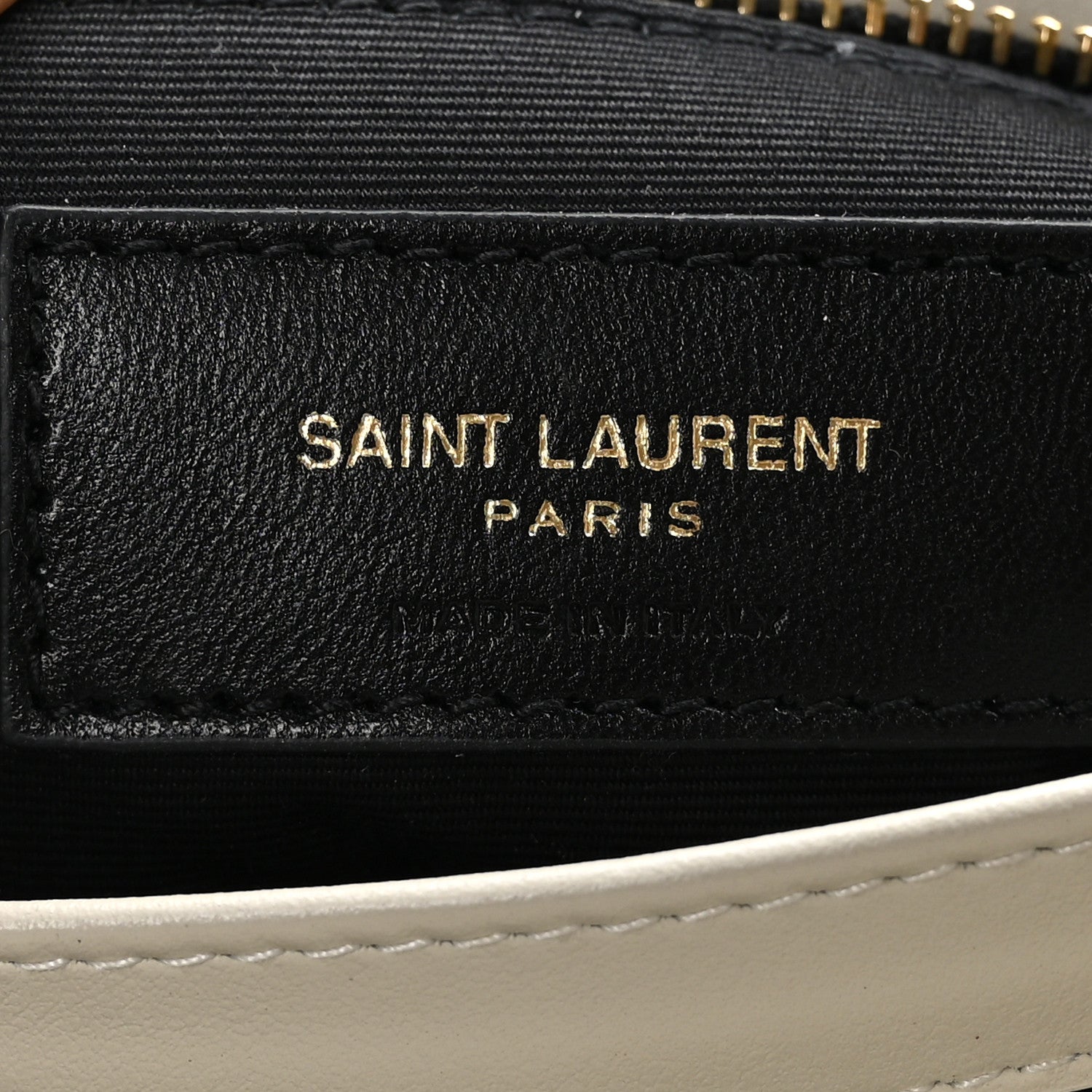 Saint Laurent Calfskin Y Quilted Monogram Toy Loulou Crossbody Bag Blanc Vintage 7 of 10