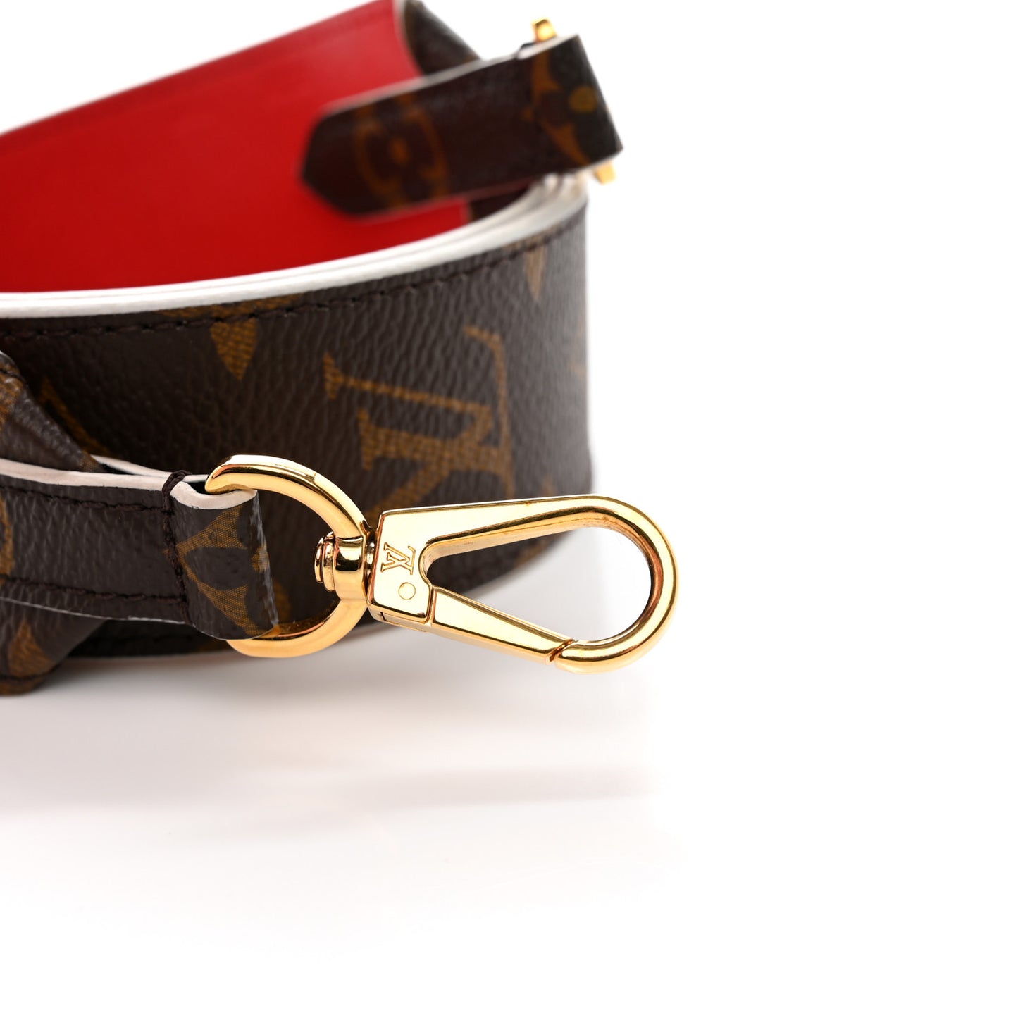 Monogram Bandouliere Shoulder Strap Red