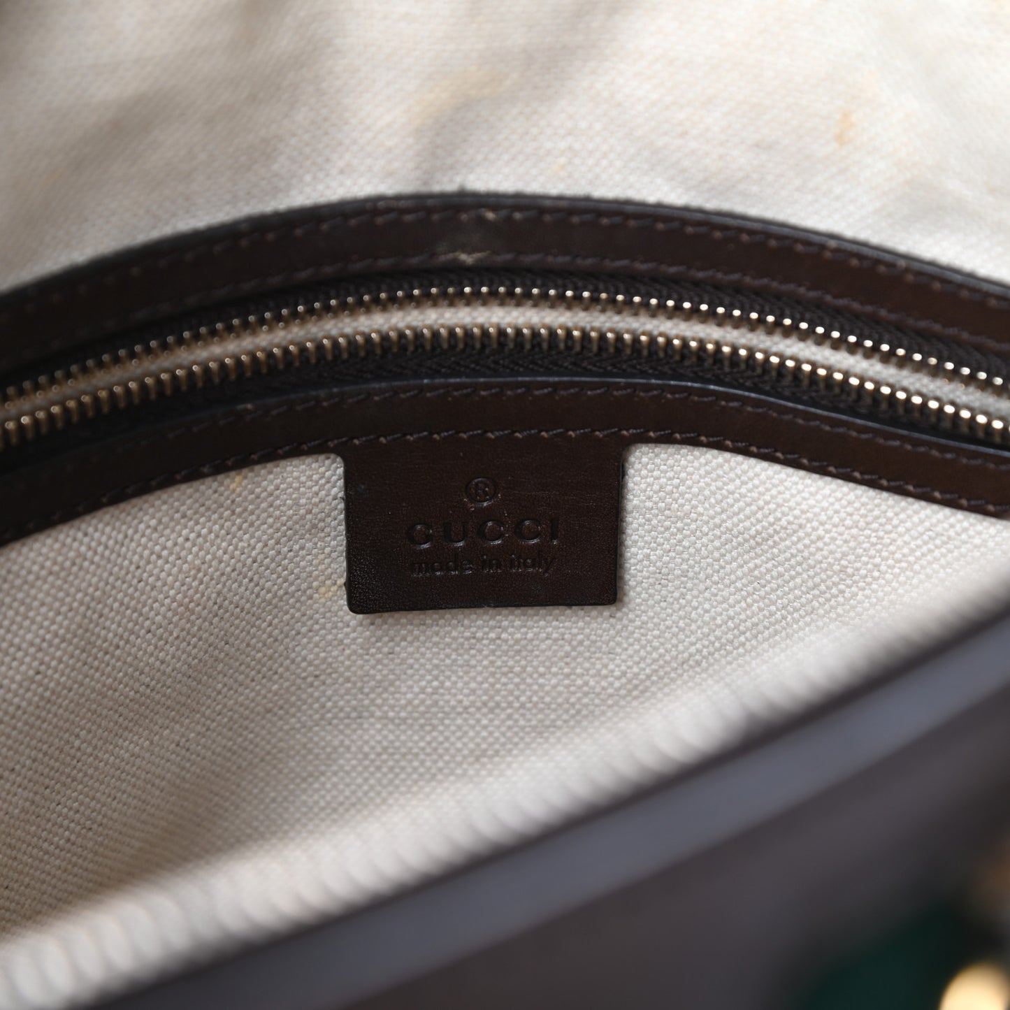 Monogram Vintage Web Medium Boston Dark Brown