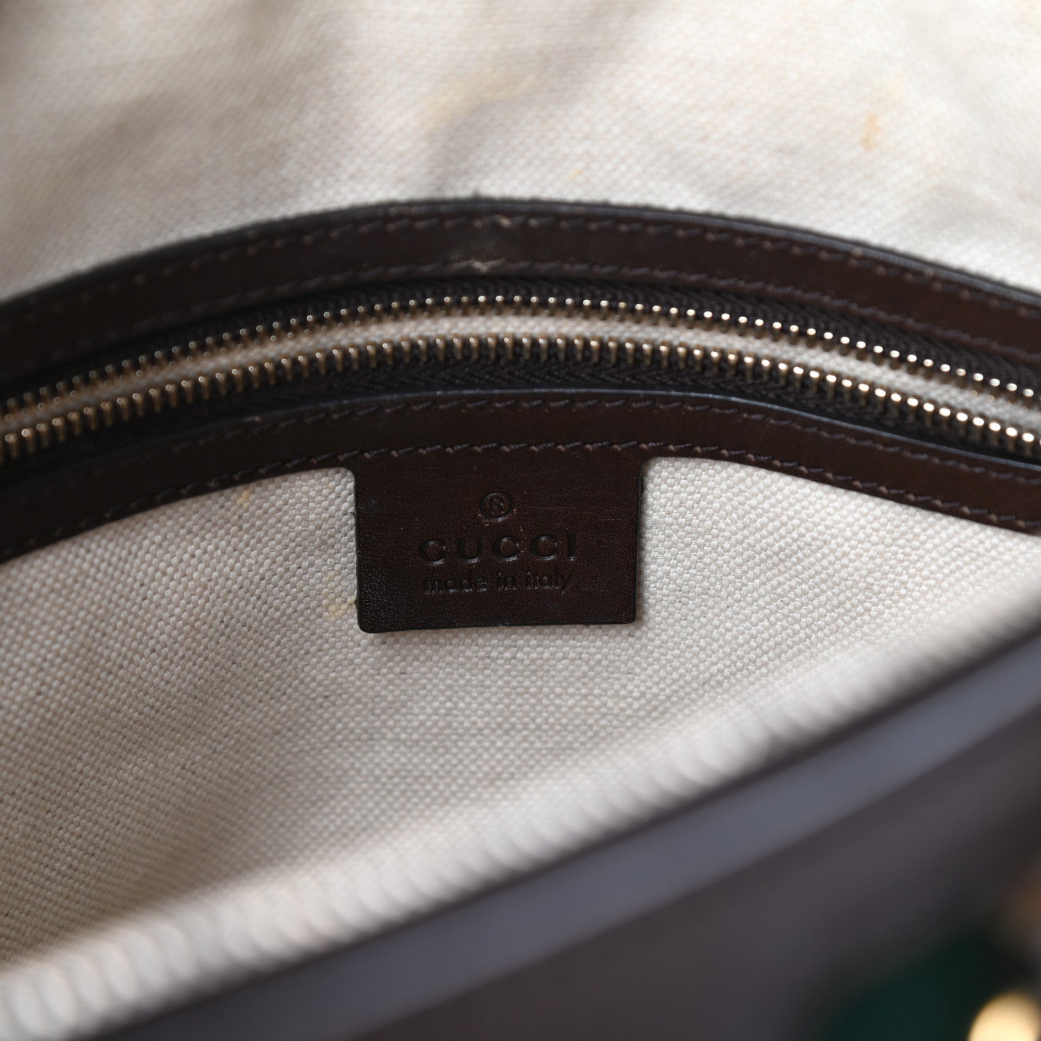 Gucci Monogram Vintage Web Medium Boston Dark Brown 6 of 9