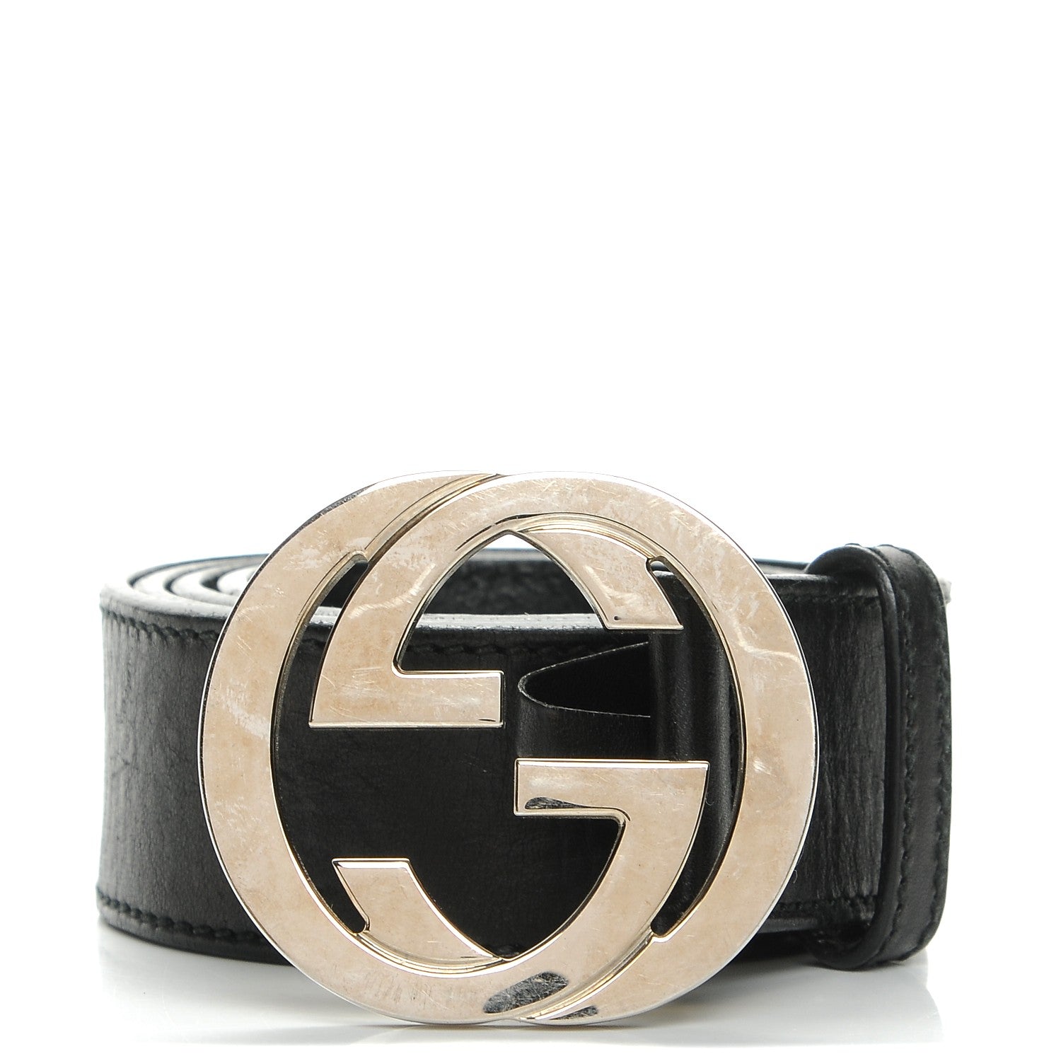 Gucci Calfskin Interlocking G 40mm Belt 90 36 Black 1 of 7