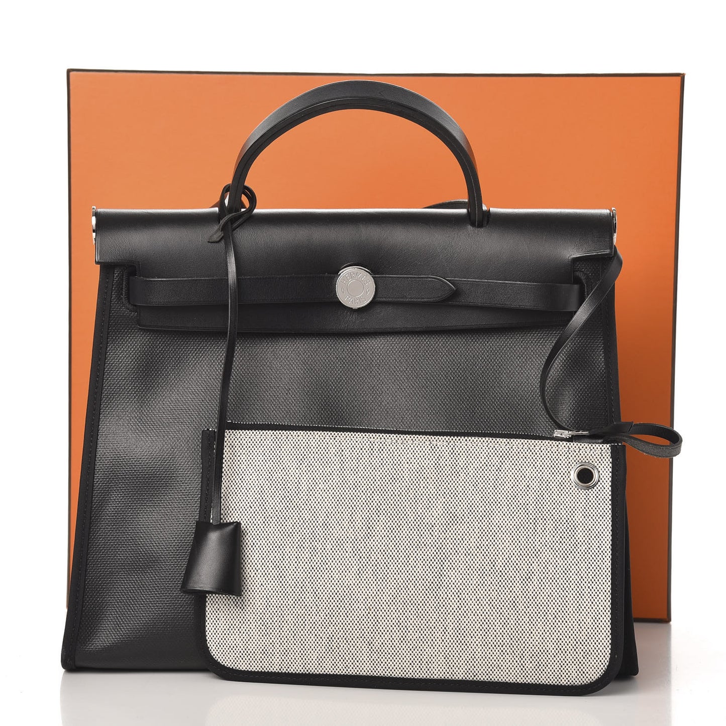Toile H Berline Vache Hunter Herbag Zip PM 31 Black Ecru