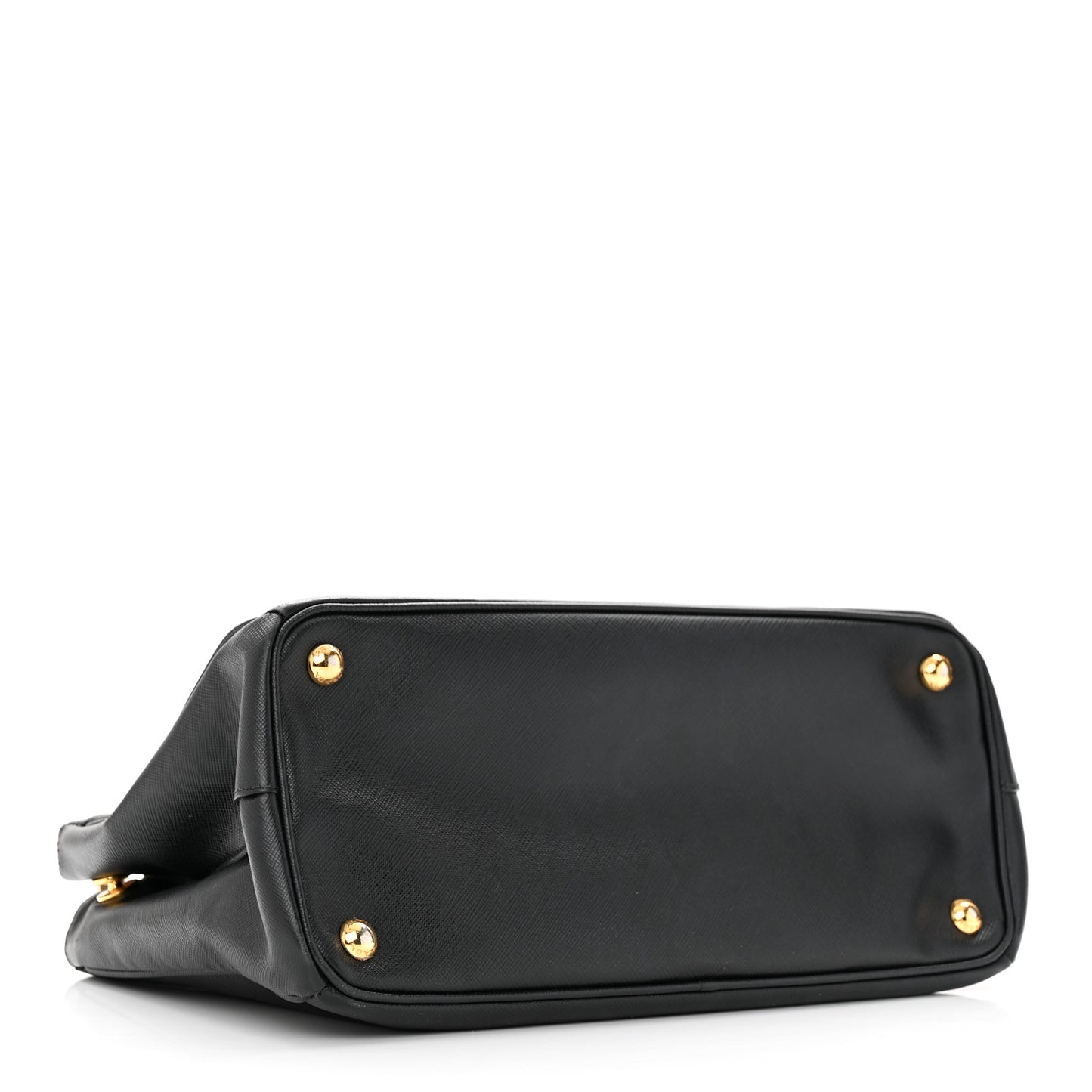 Saffiano Medium Galleria Double Zip Tote Black