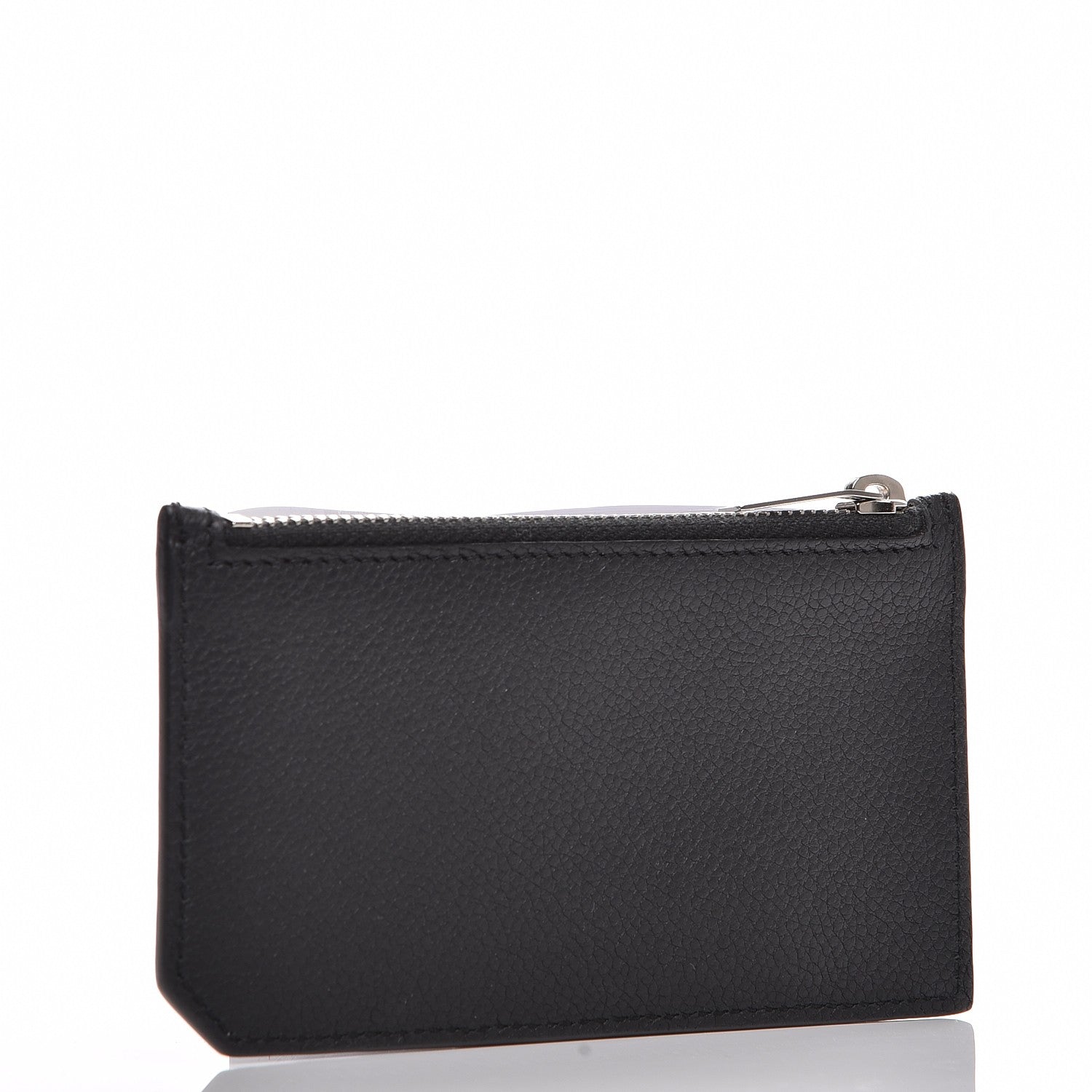 Saint Laurent Grained Calfskin 5 Fragments Zip Pouch Card Holder Black 3 of 8