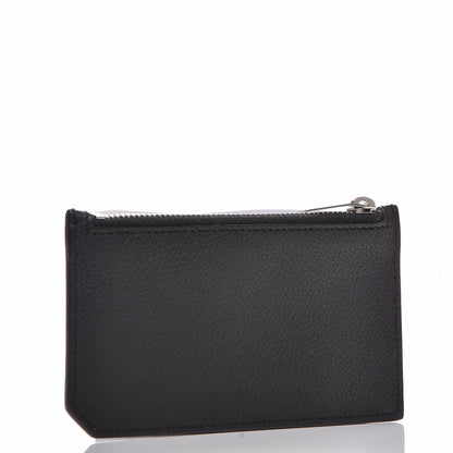 Saint Laurent Grained Calfskin 5 Fragments Zip Pouch Card Holder Black 3 of 8