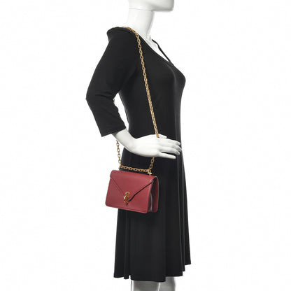 Christian Dior Smooth Calfskin Mini C'est Flap Bag Red 2 of 12
