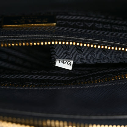 Prada Saffiano Mini Galleria Double Zip Tote Baltico 4 of 8