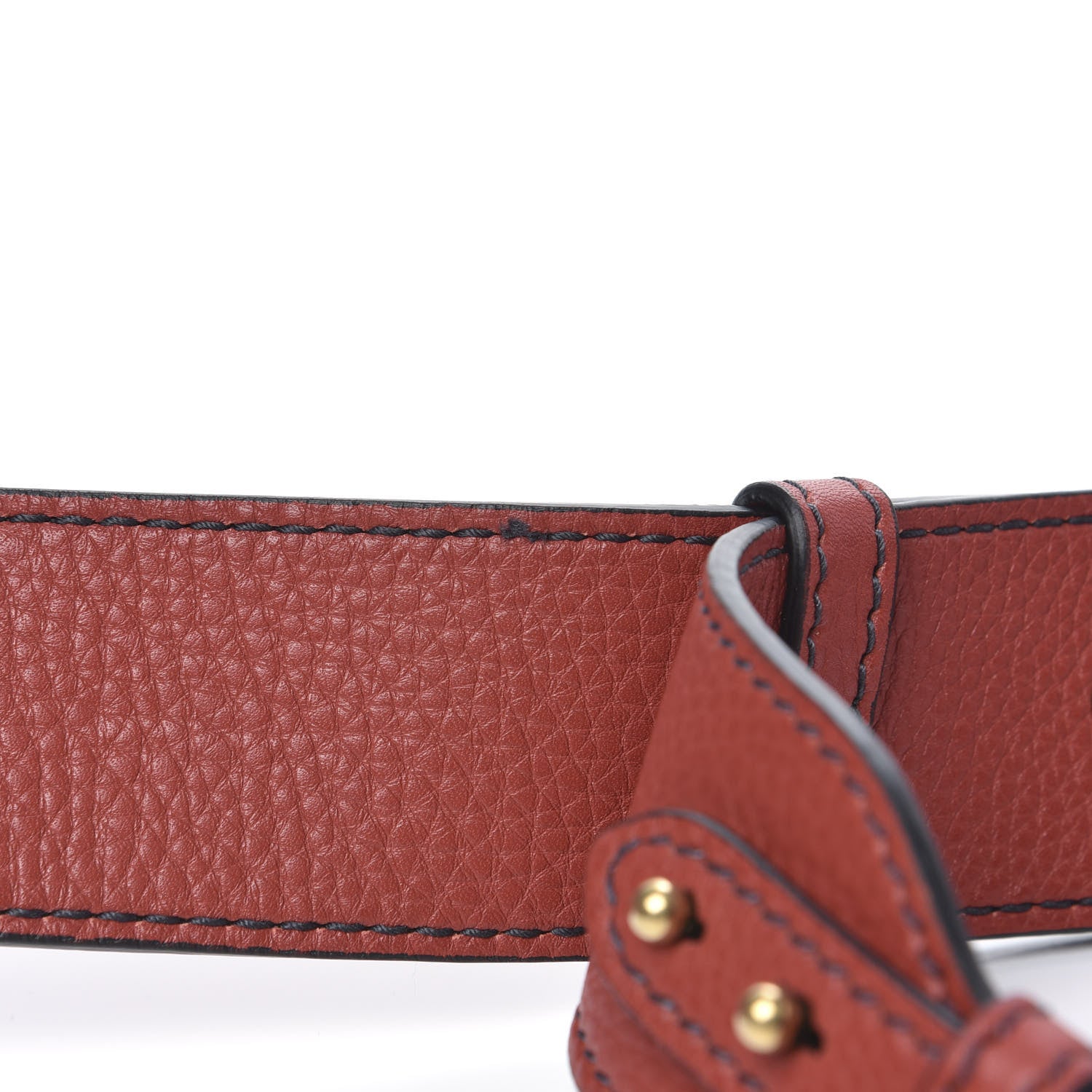 Christian Dior Grained Calfskin D Fence Saddle Bag Adjustable Shoulder Strap Red 5 of 5