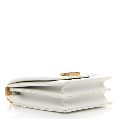 Chanel Patent Quilted North South Boy Flap White 4 of 9