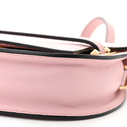Valentino Garavani Calfskin Small My Rockstud Saddle Bag Rose Quartz 9 of 11