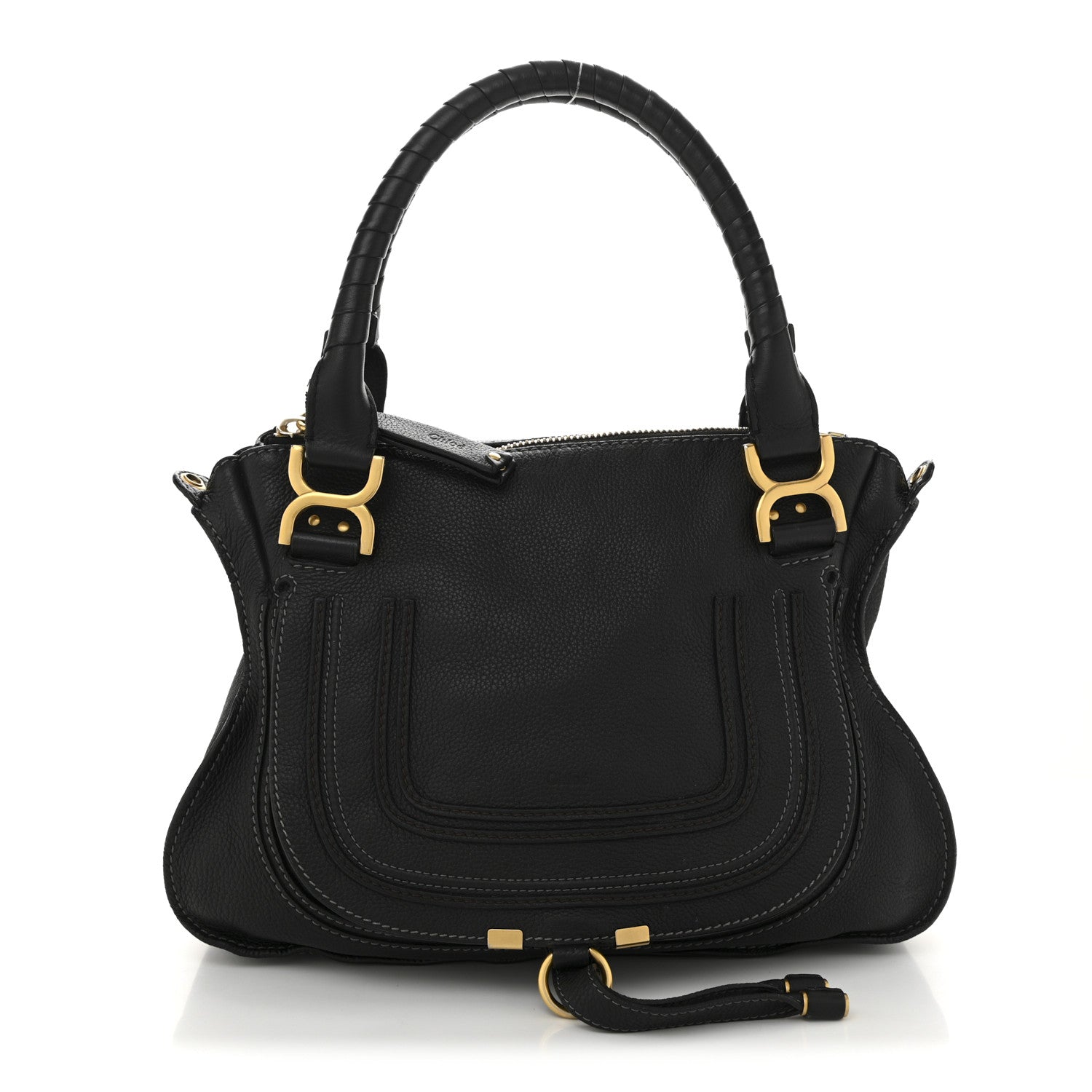 Chloe Calfskin Medium Marcie Satchel Black 1 of 10