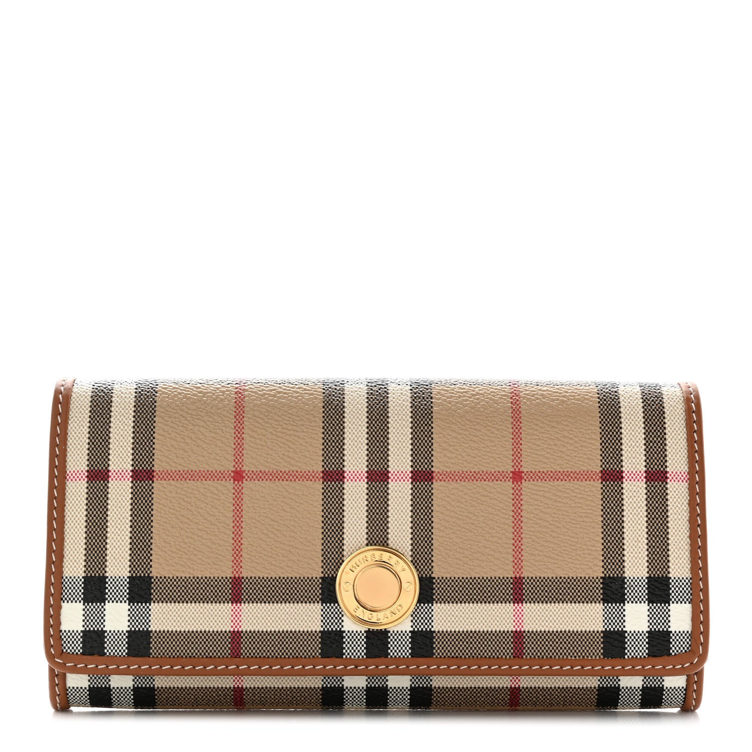 Burberry Halton Vintage Check Continental Wallet Archive Beige 1 of 7