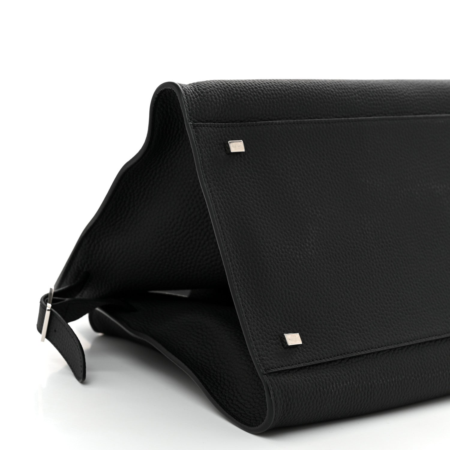 The Row Matte Grained Calfskin Soft Margaux 15 Black 8 of 9