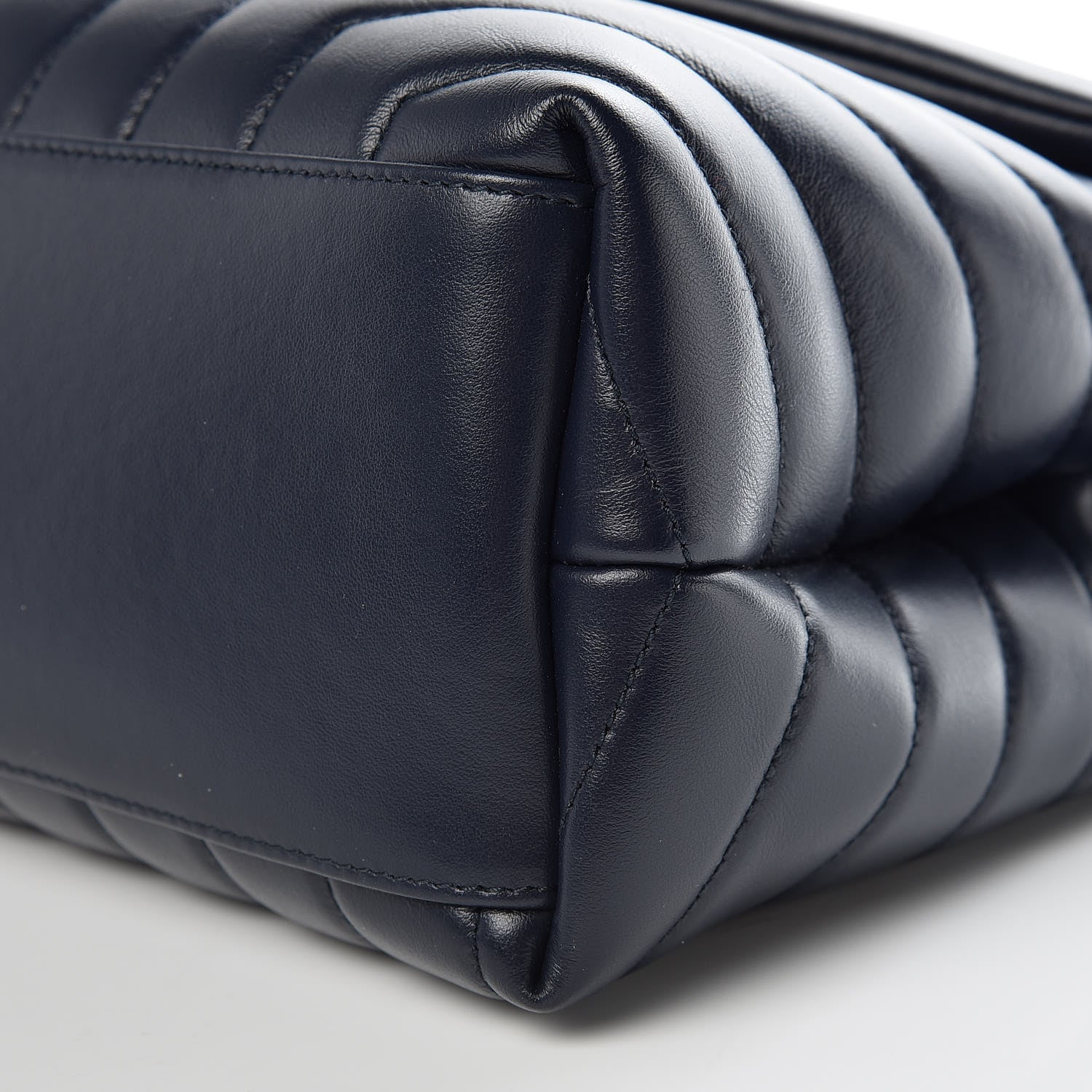 Saint Laurent Calfskin Y Quilted Monogram Medium Loulou Chain Satchel Medium Blue 6 of 9