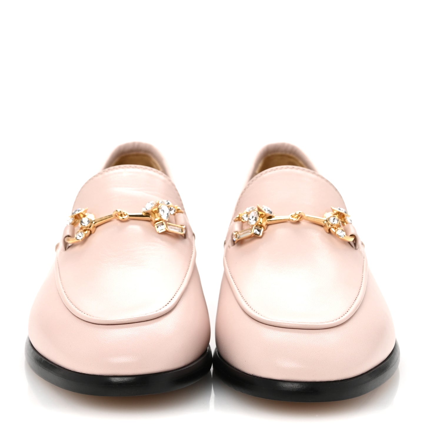 Malaga Kid Crystal Horsebit Womens Jordaan Loafers 36 Pink Hibiscus