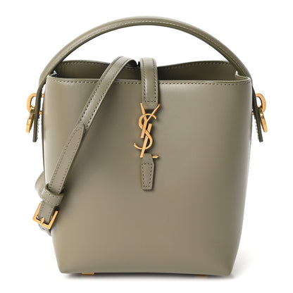 Saint Laurent Shiny Calfskin Le 37 Mini Bucket Bag Strong Moss 1 of 11