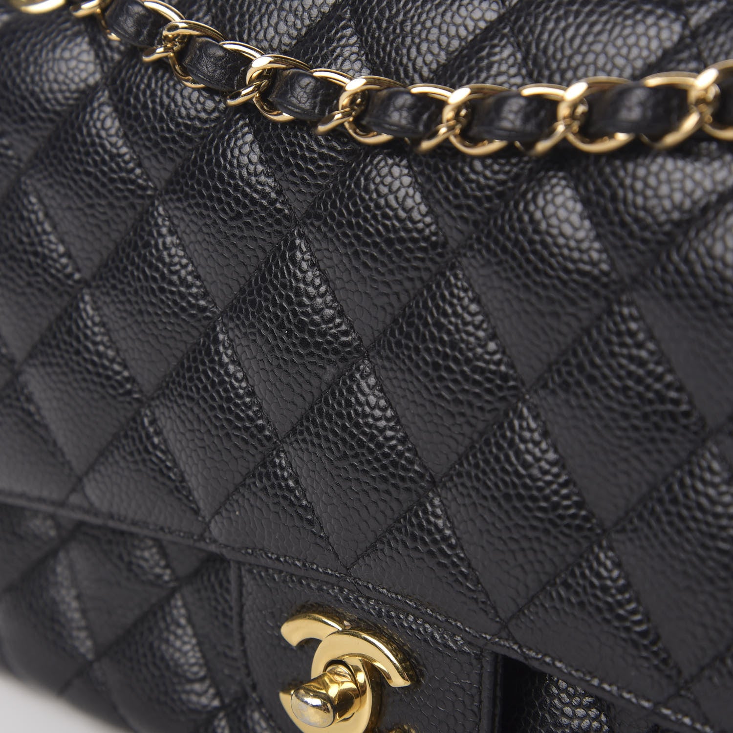 Chanel Caviar Quilted Medium Double Flap Black 13 of 13