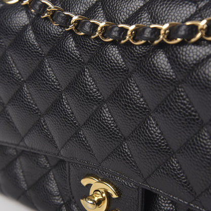 Chanel Caviar Quilted Medium Double Flap Black 13 of 13
