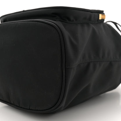 Prada Saffiano Tessuto Nylon Mini Bucket Crossbody Bag Black 10 of 11