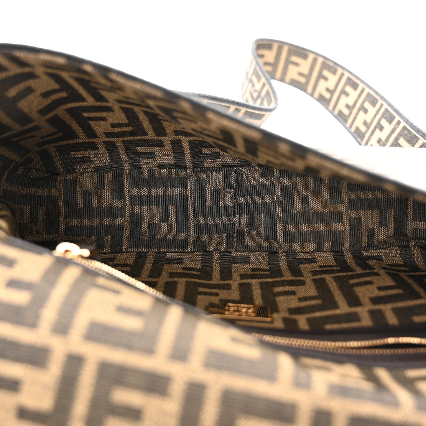 Fabric Jacquard FF 1974 Medium Baguette Tobacco Moro Black