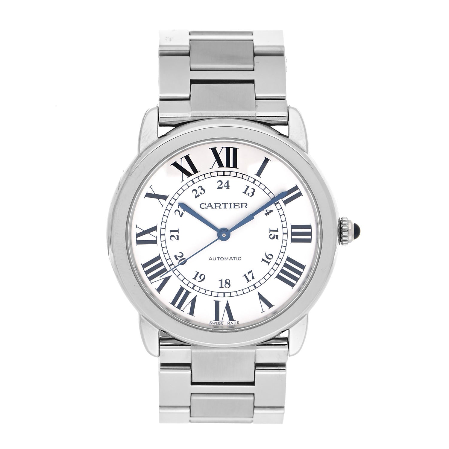 Cartier Stainless Steel 36mm Ronde Solo Automatic Watch 2 of 5