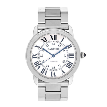 Cartier Stainless Steel 36mm Ronde Solo Automatic Watch 2 of 5