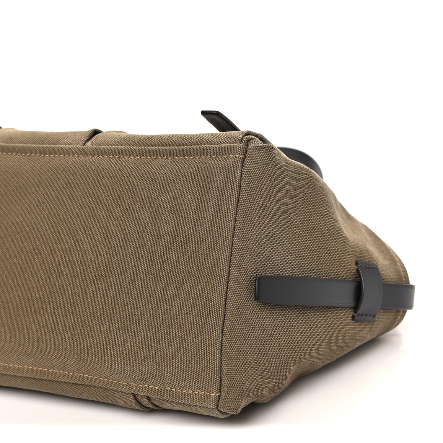 Prada Canvas Calfskin Large Route Shoulder Bag Forest Green 8 of 8