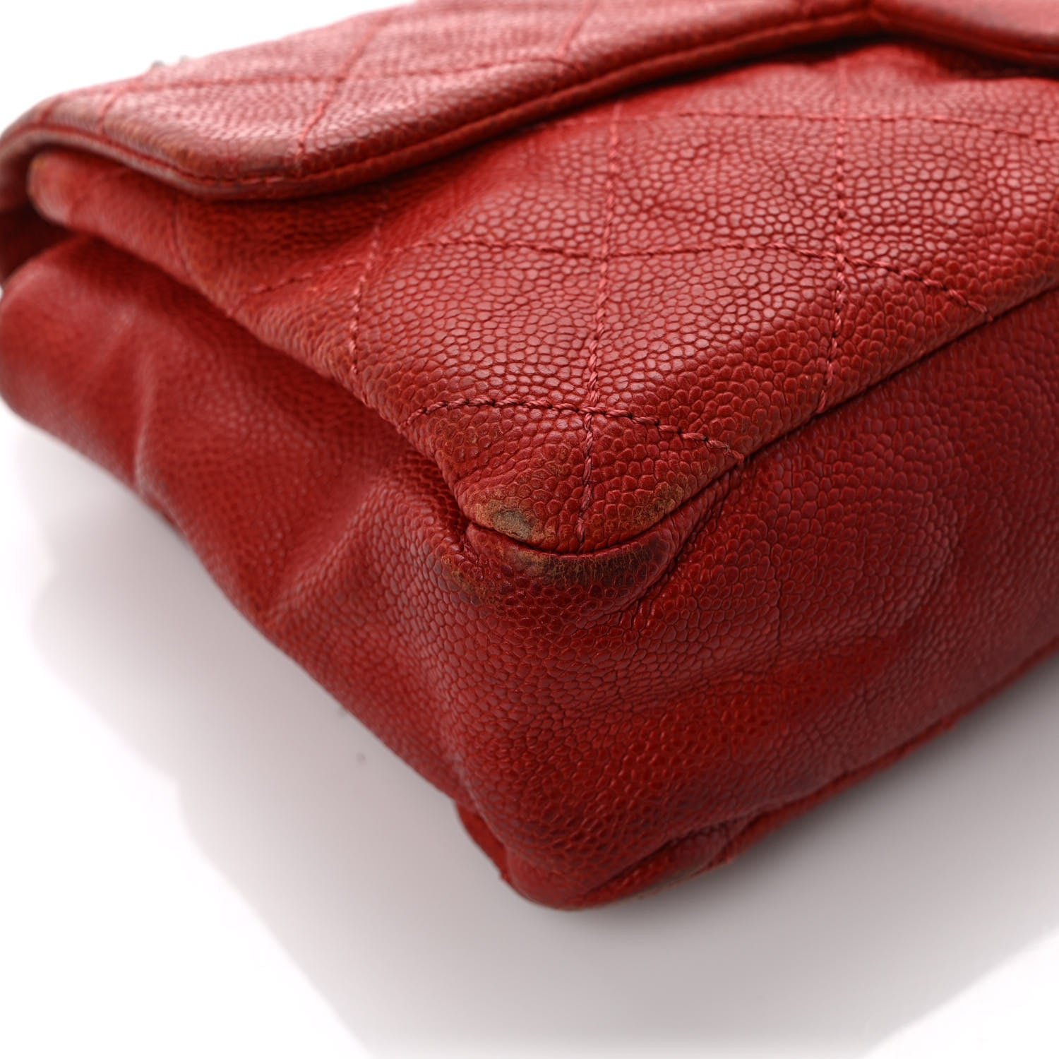 Chanel Caviar Quilted Medium Simply CC Flap Red 9 of 12