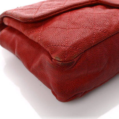 Chanel Caviar Quilted Medium Simply CC Flap Red 9 of 12