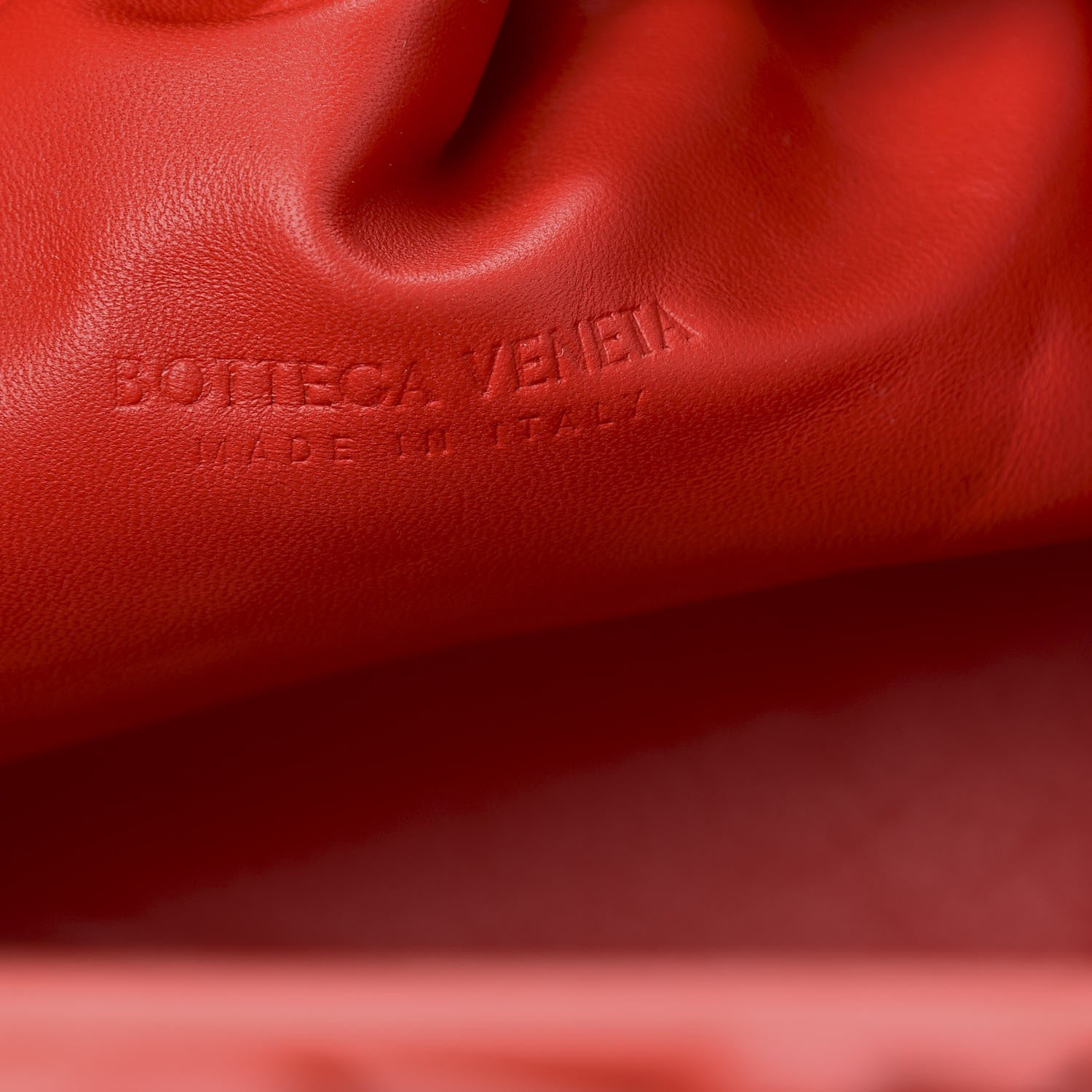 Bottega Veneta Nappa Maxi Intrecciato The Pouch Oversized Clutch Bright Red 6 of 6