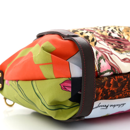 Salvatore Ferragamo Calfskin Nylon Printed Baguette Multicolor 8 of 9