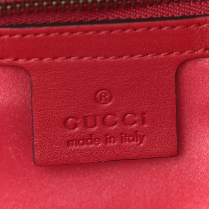 Gucci Jacquard Matelasse Floral Medium GG Marmont Shoulder Bag Red 6 of 14