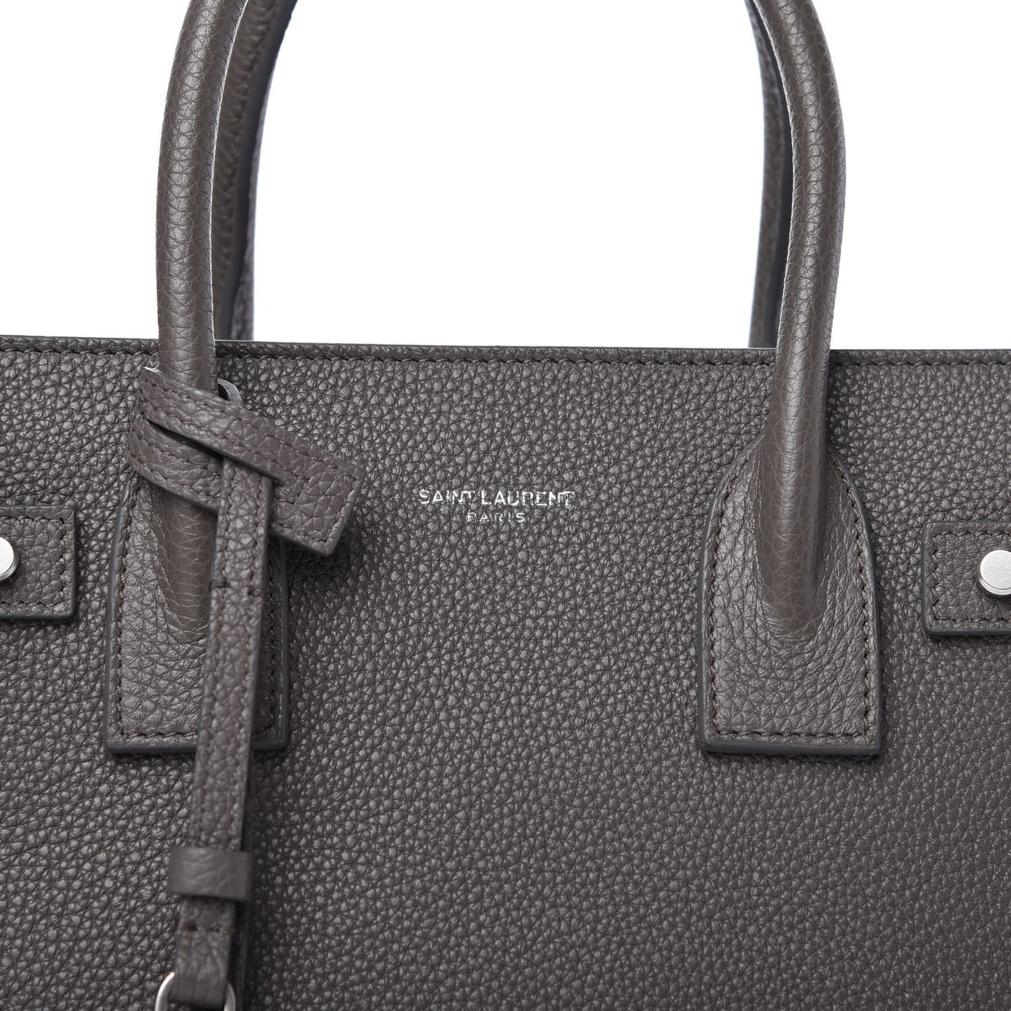 Grained Calfskin Baby Sac De Jour Supple Fog