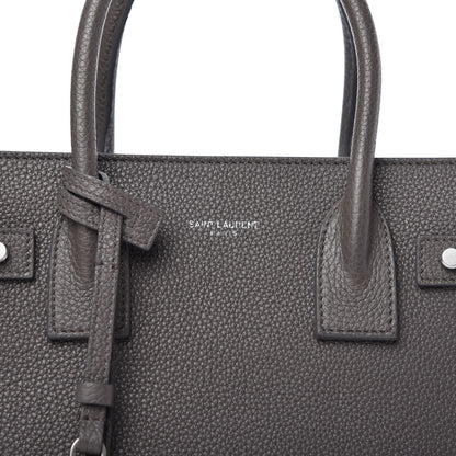 Saint Laurent Grained Calfskin Baby Sac De Jour Supple Fog 10 of 11