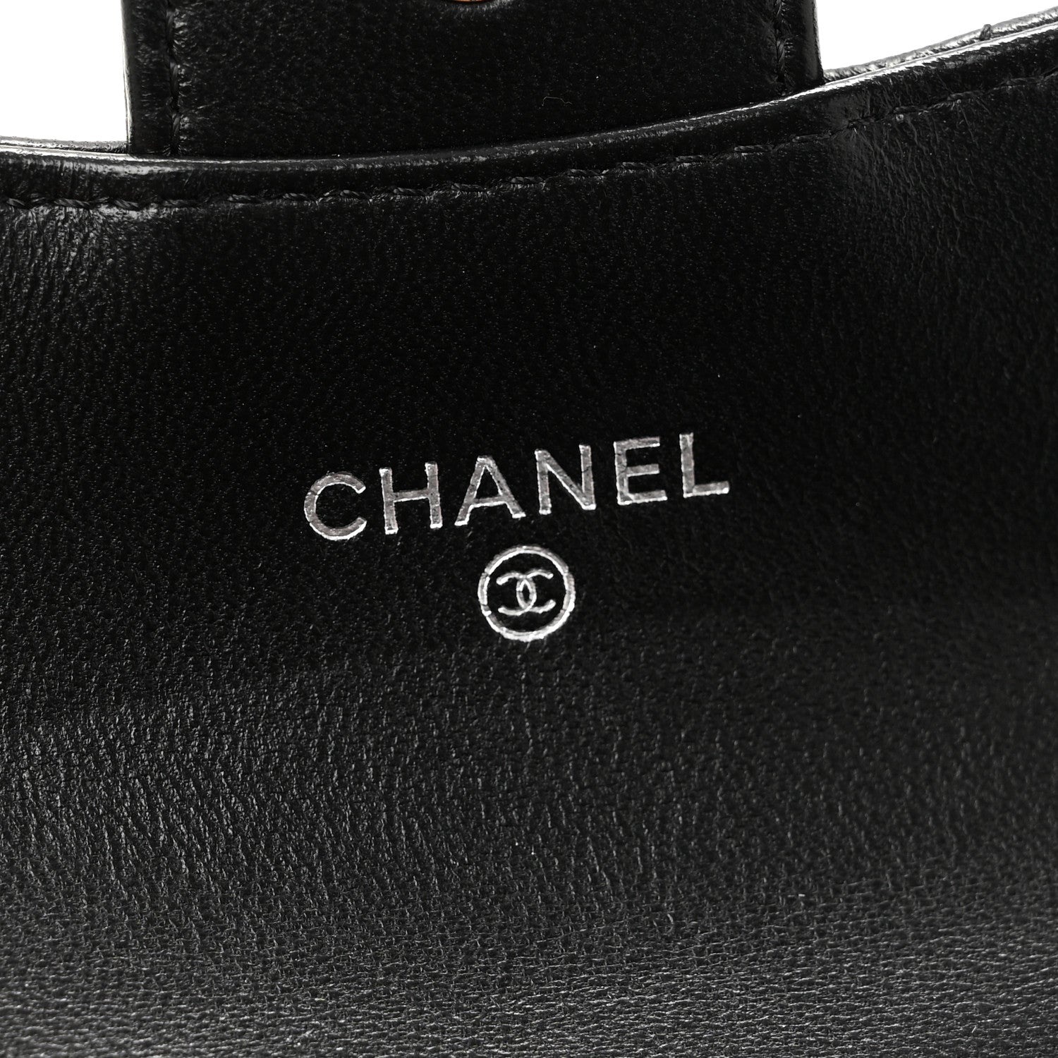 Chanel Lambskin Quilted Flap Card Holder Wallet Black 6 of 11