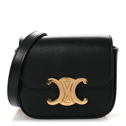 Celine Shiny Calfskin Mini Triomphe Black 1 of 11